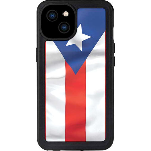 Puerto Rico Flag iPhone 15 Plus Waterproof Case
