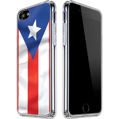 Puerto Rico Flag iPhone SE (2nd & 3rd Gen) Clear Case