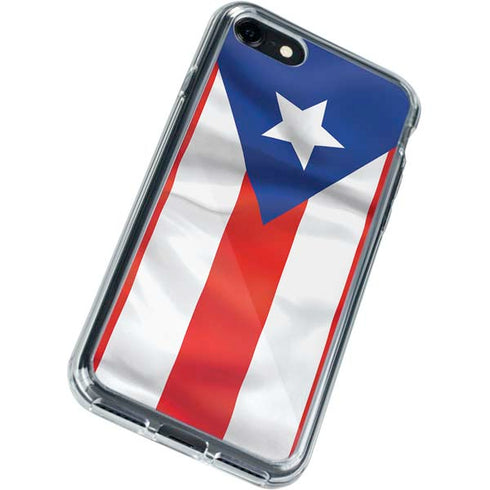 Puerto Rico Flag iPhone SE (2nd & 3rd Gen) Clear Case