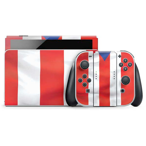 Puerto Rico Flag Nintendo Switch OLED (2021) Skin