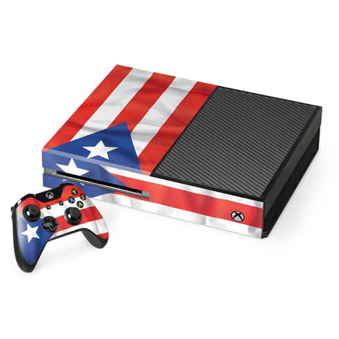 Puerto Rico Flag Xbox One Console and Controller Bundle Skin