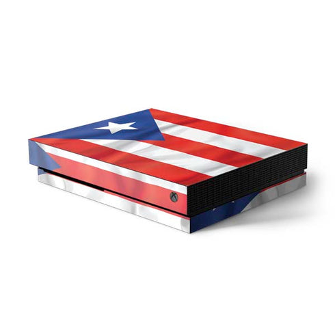 Puerto Rico Flag Xbox One X Console Skin