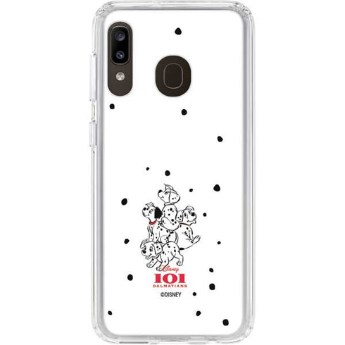 Disney 101 Dalmatians Puppy pile Galaxy A20 Clear Case
