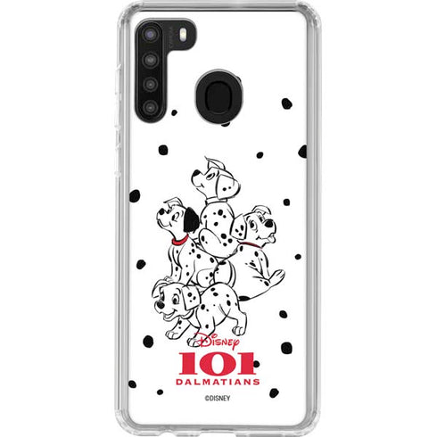 Disney 101 Dalmatians Puppy pile Galaxy A21 Clear Case