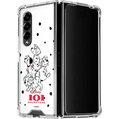 Disney 101 Dalmatians Puppy pile Galaxy Z Fold4 5G Clear Case
