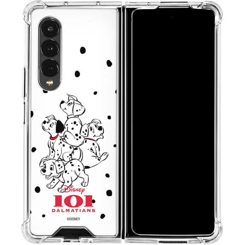 Disney 101 Dalmatians Puppy pile Galaxy Z Fold4 5G Clear Case