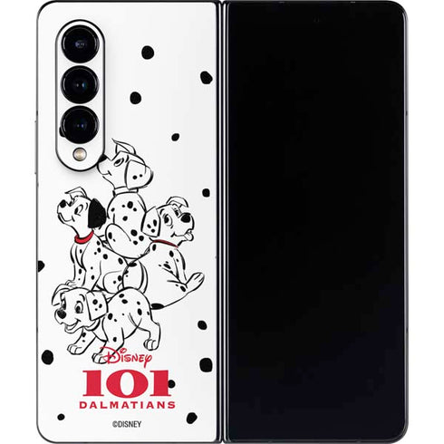 Disney 101 Dalmatians Puppy pile Galaxy Z Fold4 5G Skin