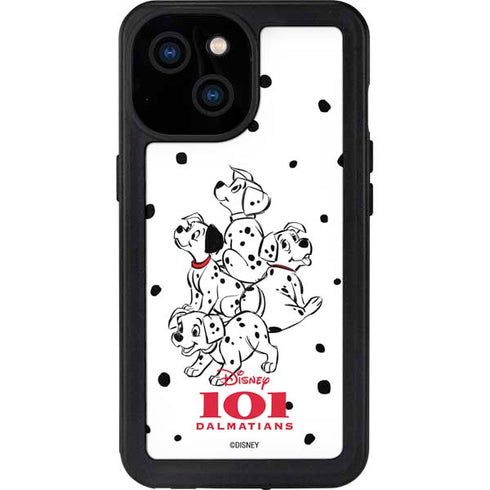 Disney 101 Dalmatians Puppy pile iPhone 15 Waterproof Case