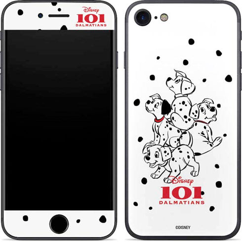 Disney 101 Dalmatians Puppy pile iPhone 8 Skin