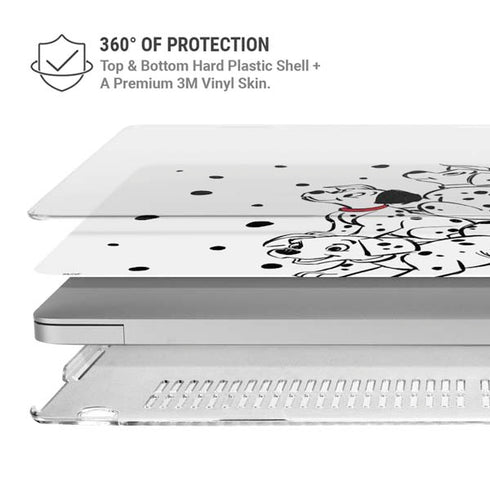 Disney 101 Dalmatians Puppy pile MacBook Pro 16in (2019-20) Case plus Skin