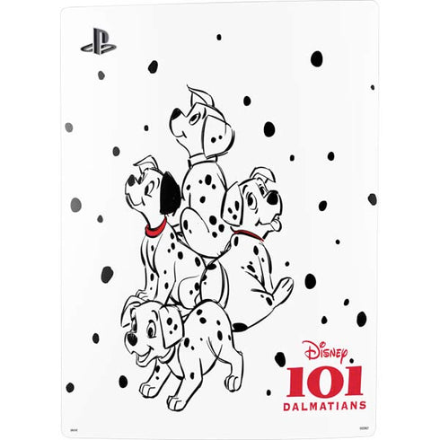 Disney 101 Dalmatians Puppy pile PS5 Console Skin
