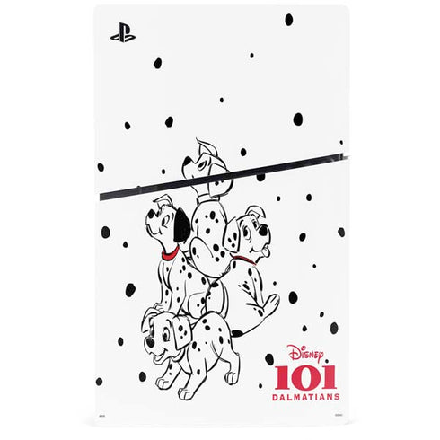 Disney 101 Dalmatians Puppy pile PS5 Slim Disk Bundle Skin