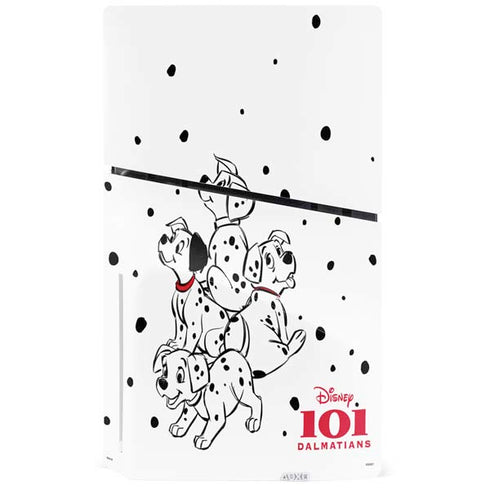 Disney 101 Dalmatians Puppy pile PS5 Slim Disk Bundle Skin
