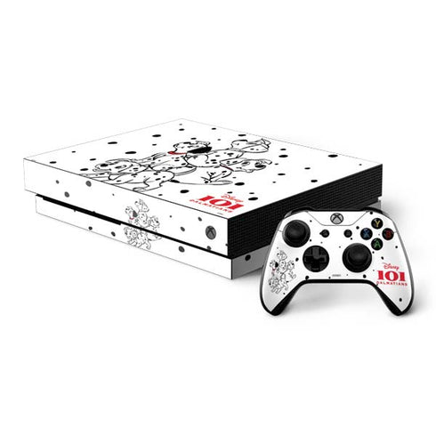 Disney 101 Dalmatians Puppy pile Xbox One X Bundle Skin