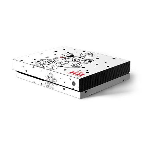 Disney 101 Dalmatians Puppy pile Xbox One X Console Skin