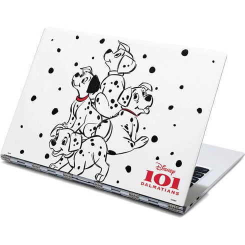 Disney 101 Dalmatians Puppy pile Yoga 910 2-in-1 14in Touch-Screen Skin