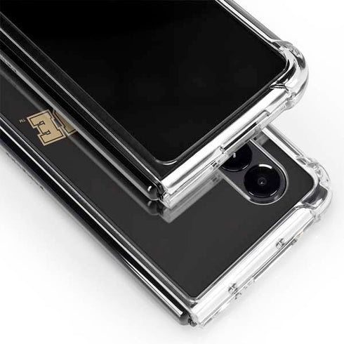 Purdue University Purdue Boilers Galaxy Z Fold4 5G Clear Case