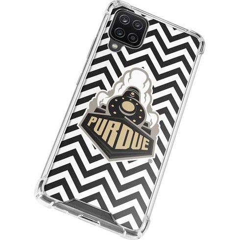 Purdue University Purdue Chevron Galaxy A12 Clear Case