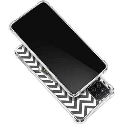 Purdue University Purdue Chevron Galaxy A12 Clear Case