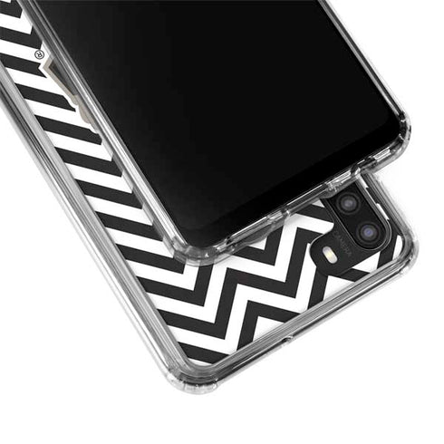 Purdue University Purdue Chevron Galaxy A21 Clear Case