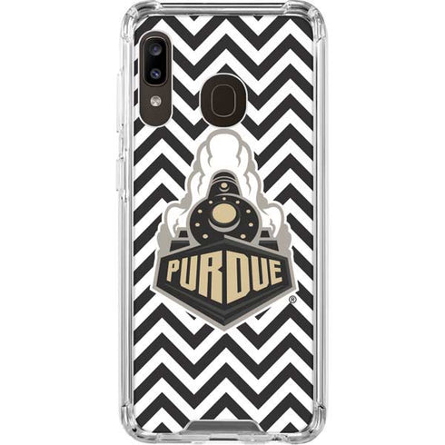 Purdue University Purdue Chevron Galaxy A30 Clear Case