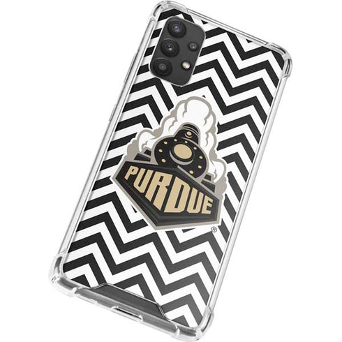 Purdue University Purdue Chevron Galaxy A32 5G Clear Case