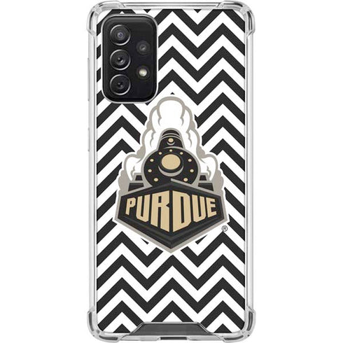 Purdue University Purdue Chevron Galaxy A72 5G Clear Case