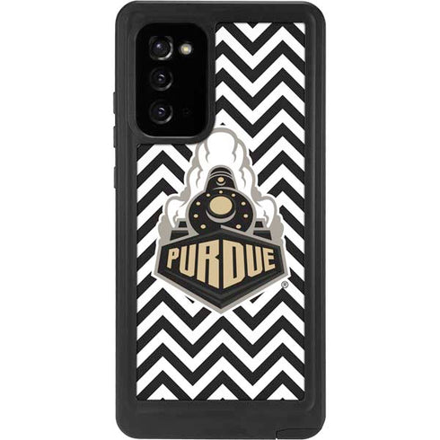 Purdue University Purdue Chevron Galaxy Note20 5G Waterproof Case