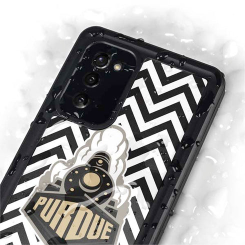 Purdue University Purdue Chevron Galaxy Note20 5G Waterproof Case