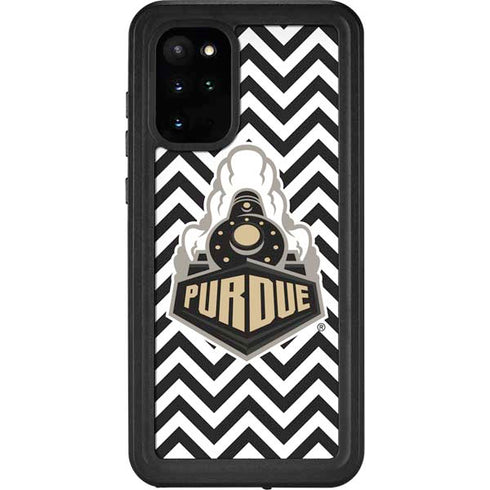 Purdue University Purdue Chevron Galaxy S20 Plus Waterproof Case