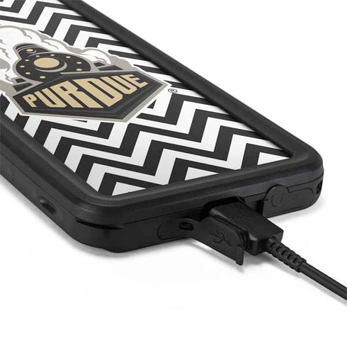Purdue University Purdue Chevron Galaxy S20 Plus Waterproof Case