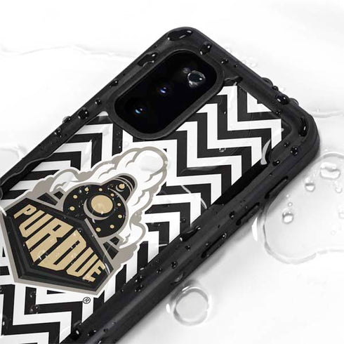 Purdue University Purdue Chevron Galaxy S20 Waterproof Case