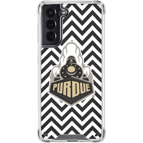Purdue University Purdue Chevron Galaxy S21 5G Clear Case