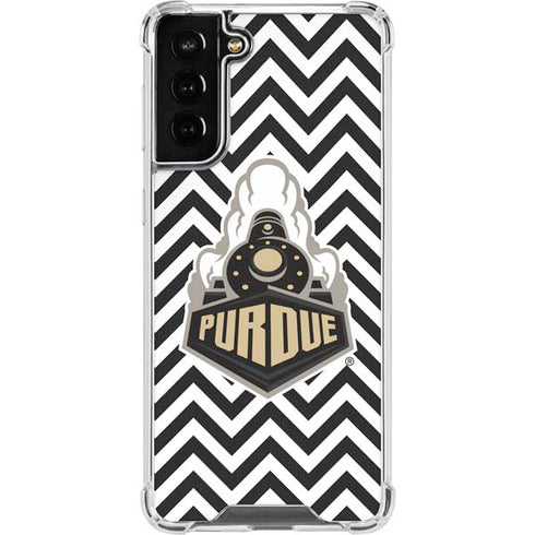 Purdue University Purdue Chevron Galaxy S22 Plus Clear Case