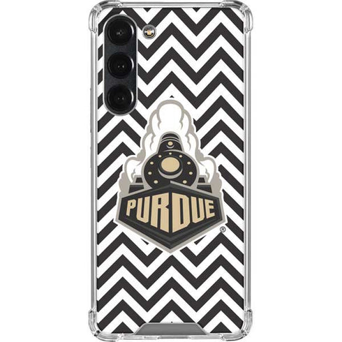 Purdue University Purdue Chevron Galaxy S23 Plus Clear Case