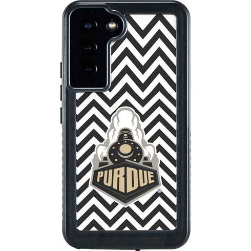 Purdue University Purdue Chevron Galaxy S23 Plus Waterproof Case