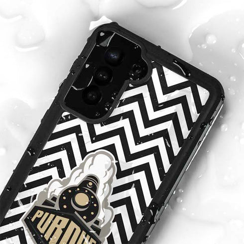 Purdue University Purdue Chevron Galaxy S23 Waterproof Case