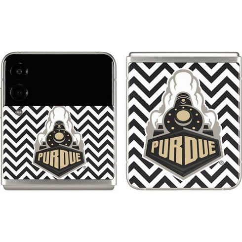 Purdue University Purdue Chevron Galaxy Z Flip3 5G Skin
