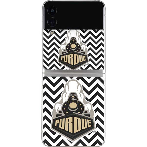 Purdue University Purdue Chevron Galaxy Z Flip3 5G Skin