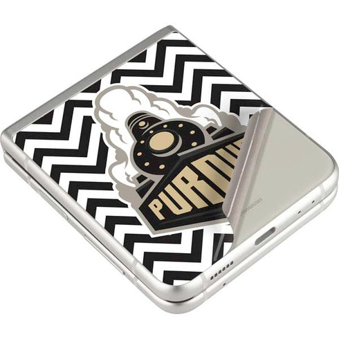 Purdue University Purdue Chevron Galaxy Z Flip3 5G Skin