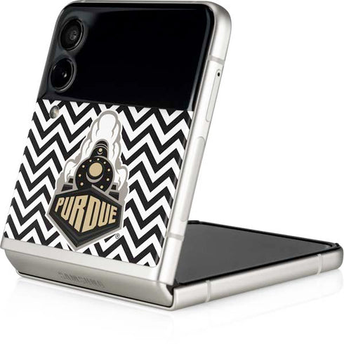 Purdue University Purdue Chevron Galaxy Z Flip3 5G Skin