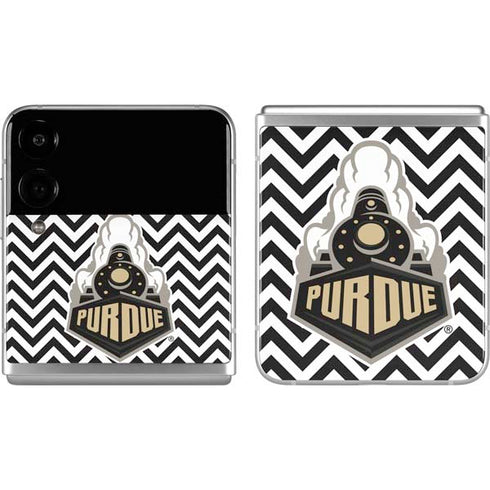 Purdue University Purdue Chevron Galaxy Z Flip4 5G Skin
