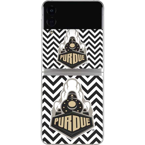 Purdue University Purdue Chevron Galaxy Z Flip4 5G Skin