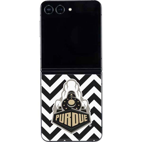 Purdue University Purdue Chevron Galaxy Z Flip5 5G Skin