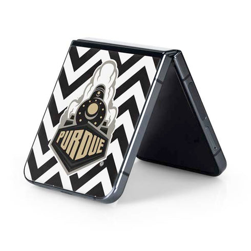 Purdue University Purdue Chevron Galaxy Z Flip5 5G Skin