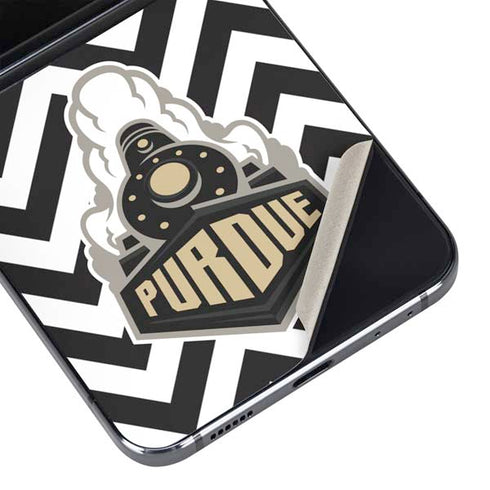 Purdue University Purdue Chevron Galaxy Z Flip5 5G Skin