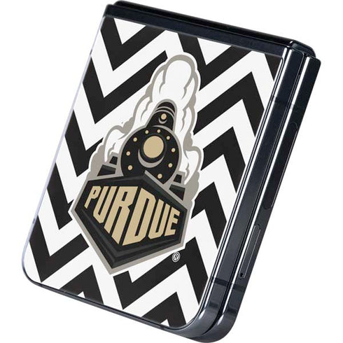 Purdue University Purdue Chevron Galaxy Z Flip5 5G Skin