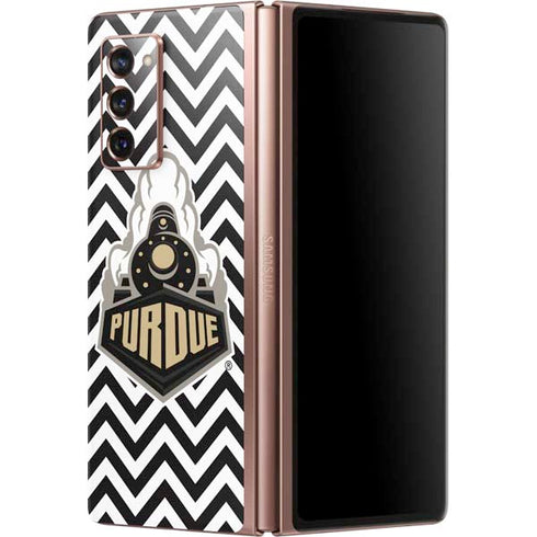Purdue University Purdue Chevron Galaxy Z Fold2 5G Skin