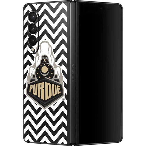 Purdue University Purdue Chevron Galaxy Z Fold3 5G Skin