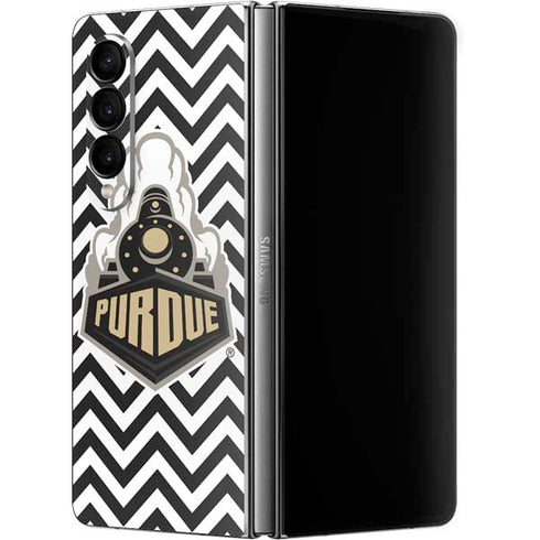 Purdue University Purdue Chevron Galaxy Z Fold4 5G Skin